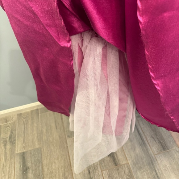 Pink Prom Dress Cage-Back Ballgown - Picture 11 of 11